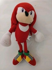 RARE Sega Sonic X Gosh Sonic the hedgehog Knuckles Soft Plush Toy 13” M