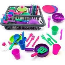 27Pc Kids Dish Washing Kitchen