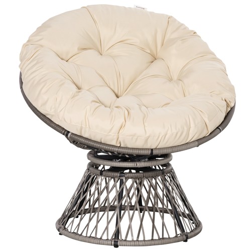 Outsunny swivel rattan - swivel,