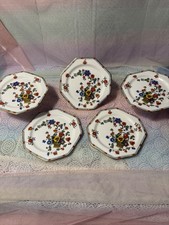 5 X Antique fine bone china