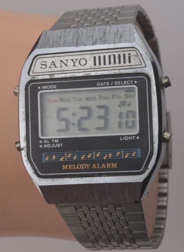 Vtg sanyo melodies watch - sanyo,