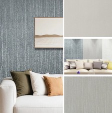 Gray Texture Thick Plain Wallpaper Heavy Embossed Non-Woven Paste the Wall Paper