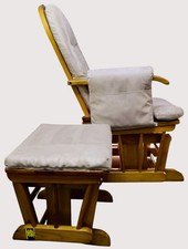 Maternity Nursing Reclining Glider Rocking Feeding Chair Gliding With Footstool