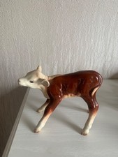Beswick ceramic brown and white Hereford calf figurine 