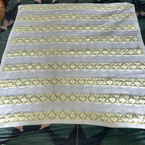 Hand knitted blanket baby - hand,
