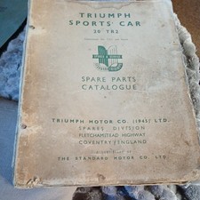 Triumph TR2 Original illustrated Spare Parts List No. 501653 Commision No. TS1 +