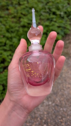 Perfume bottle decanter pink - bottle,