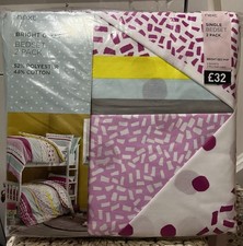 Bnwt Next Single Set Of 2 X Duvet Covers And Pillow Cases Rrp £32 New Girls Pink