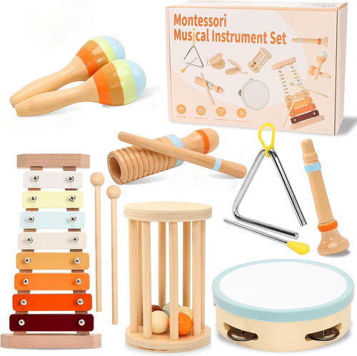 Kids wooden musical instrument - wooden,