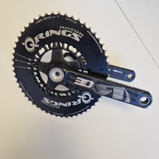Rotor 3D Crankset, Oval Q-Rings 53/39, 11speed, 172.5mm crank arm length.