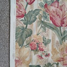 Vintage ANNE & ROBERT SWAFFER fabric CHARLBURY Cotton Satin Print 140*330 cm
