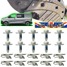10X For Vauxhall Vivaro Renault Trafic Engine Undertray Clips Bolt Screw Cover