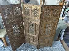 Vintage boho teak handcarved - vintage,