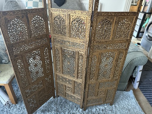 Vintage boho teak handcarved - boho,