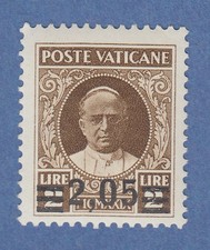 Vatican 1934 Provisional Single Value 2.05 L Mi. No. 41 MNH **
