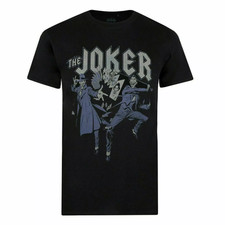 The Joker Men's T-Shirt DC Comics Duo Black Top - New
