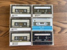 6 Blank Audio Cassette Tapes