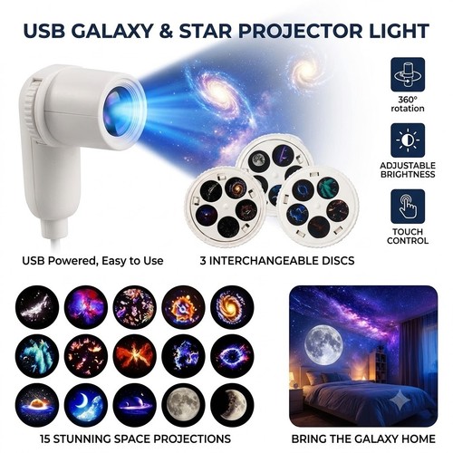 Galaxy star projector - in,