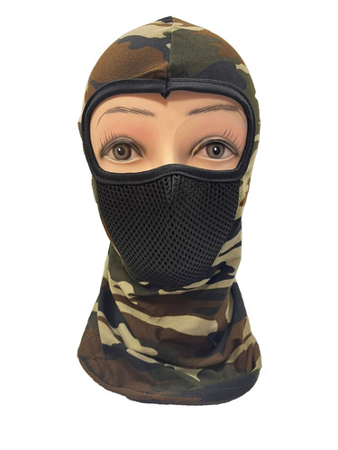 Hole mesh face mask hat - 1,