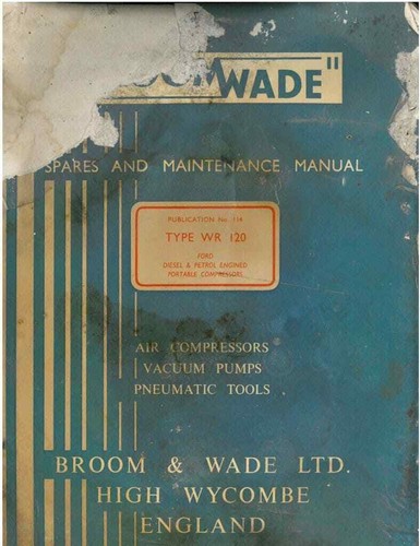 Broomwade wr120 air compressor - broomwade,