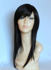 HIGH HEAT RESISTANT LONG SMOOTH LAYERS HAIR LADY WOMENS WIGS DAILY FULL WIG UK