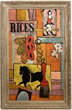 HARRY DUNN 20th c. American Brandywine PA DE MCM Modernist Folk Art Oil Painting