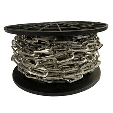 20 metres 3mm NICKEL PLATED DIMPLEX CHAIN hanging baskets lights pictures mirror