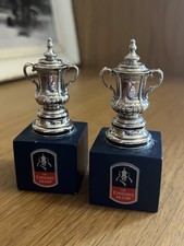 2 Mini FA Cup - Trophy replica on wooden pedestal (45 mm)