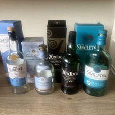  X4 70cl whiskey empty bottles with boxes