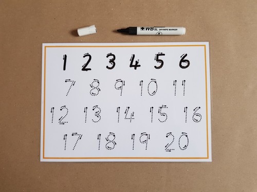 Tracing numbers writing - tracing,