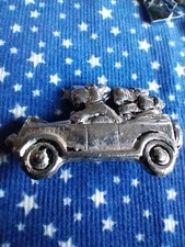 Unusual Vintage Dogs in a Car