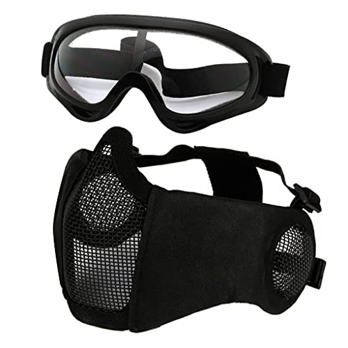 Airsoft mask and goggles - mask,