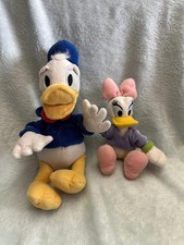 Disney Donald Duck Daisy Duck soft toy plush duo bundle