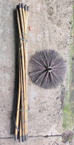 Vintage wooden chimney sweeps - wooden,,