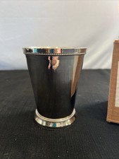 Nickel Mint Julep Cup Beaded
