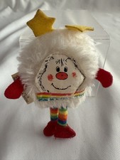 Vintage 1983 Rainbow Brite Mini  White 3 " pet fur ball
