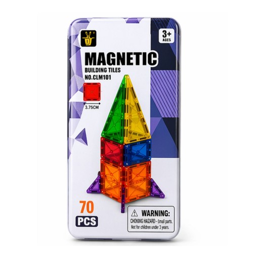 Magnetic building tiles - building, 70