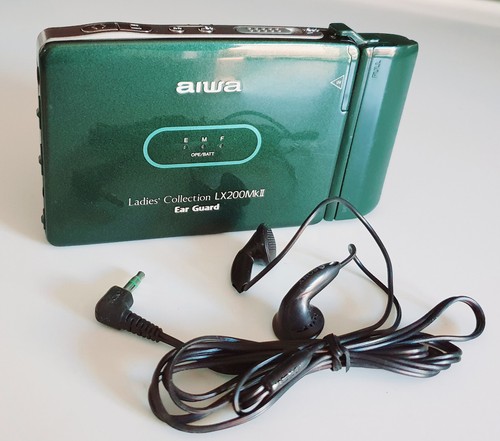 Rare green aiwa walkman - rare,