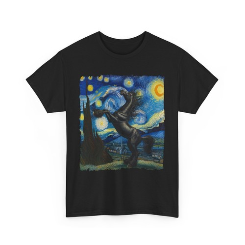 Black horse starry - horse,