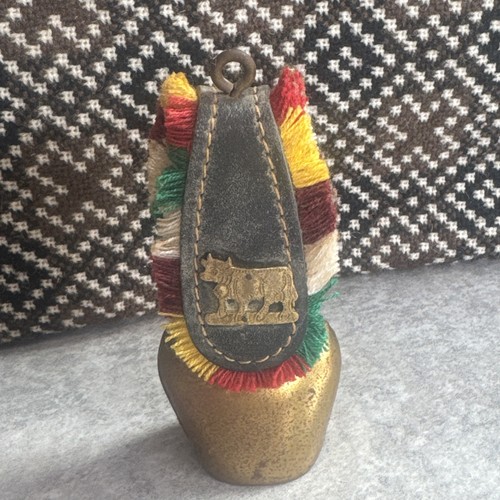 Vintage swiss cowbell leather - swiss,