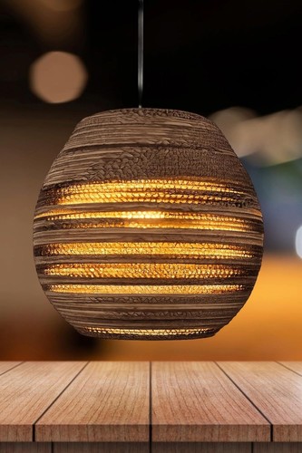 Spherical cardboard lightshade - spherical,