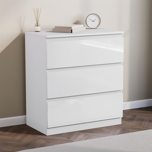 Modern gloss drawer - 3, bedside