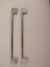 Set of 2 kitchen /Bathroom cupboard handles - 234mm  centres  Matt Chrome