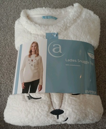 Ladies cream snuggle top - ladies,