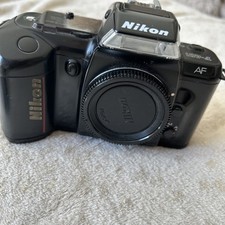 CLEAN Nikon F-401 Black 35mm Film Auto Focus SLR Camera Body In Working Order