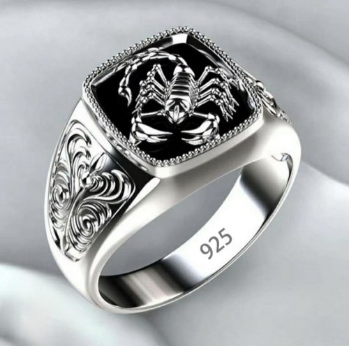 Mens scorpion ring stainless - scorpion,