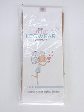 Girls Tights 20 Den Light Natural Plain Classic Sheer The Little Legwear 7-9 yrs