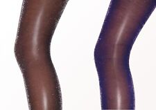 Girls Glitter Tights Black