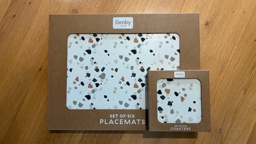 Denby set placemats - of, with
