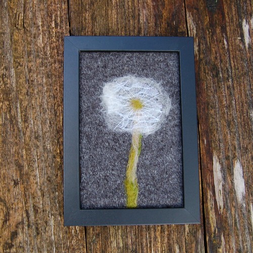 Dandelion seed head needle